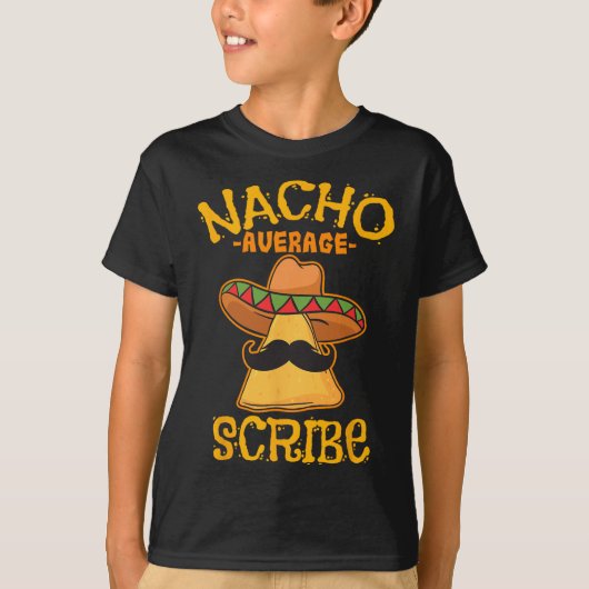 Nacho Gemiddelde Scribe Mexicaanse Cinco de Mayo F T-shirt (Voorkant)