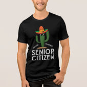 Nacho Gemiddelde Senior Citizen Tri-Blend Shirt (Voorkant)