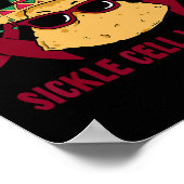 Nacho Gemiddelde Sikkelcel Strijder Grappig Cinco  Poster (Hoek)