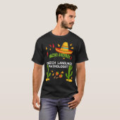 Nacho gemiddelde spraaktaal patholoog t-shirt (Voorkant volledig)