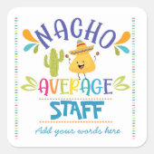 Nacho gemiddelde sticker (Voorkant)