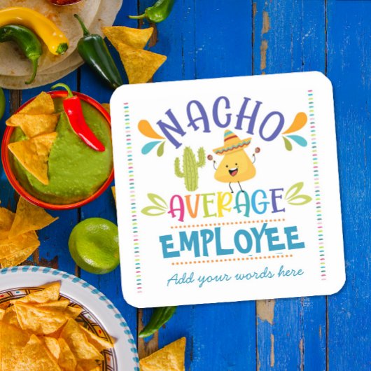 nacho gemiddelde sticker werknemer