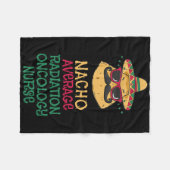 Nacho Gemiddelde Straling Oncologie Verpleegkundig Fleece Deken (Voorkant (Horizontaal))