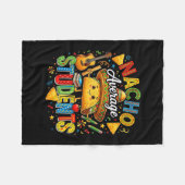 Nacho gemiddelde studenten schattige taco terug na fleece deken (Voorkant (Horizontaal))