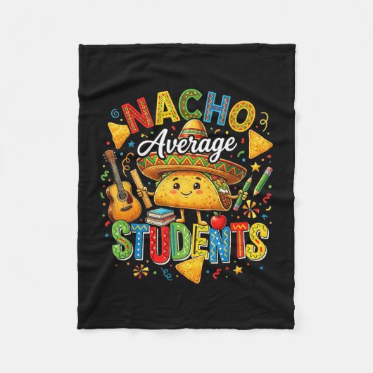 Nacho gemiddelde studenten schattige taco terug na fleece deken (Voorkant)