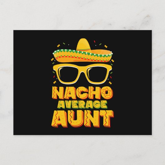 Nacho Gemiddelde Tante Cinco De Mayo Bijpassende F Briefkaart (Voorkant)