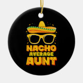 Nacho Gemiddelde Tante Cinco De Mayo Bijpassende F Keramisch Ornament (Voorkant)