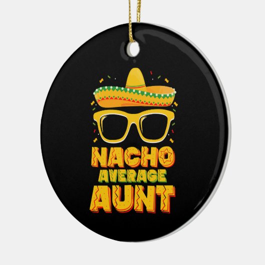 Nacho Gemiddelde Tante Cinco De Mayo Bijpassende F Keramisch Ornament (Links)