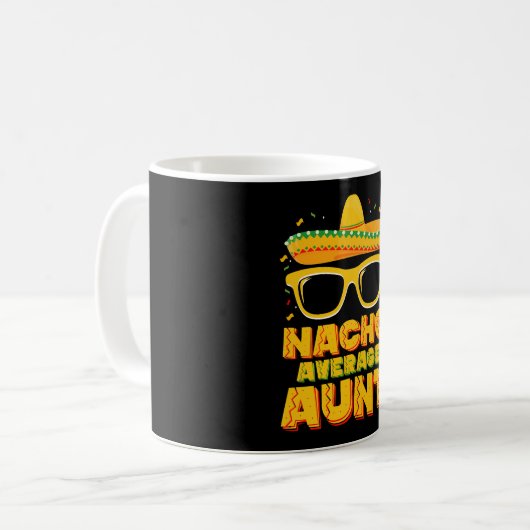 Nacho Gemiddelde Tante Cinco De Mayo Bijpassende F Koffiemok (Voorkant links)