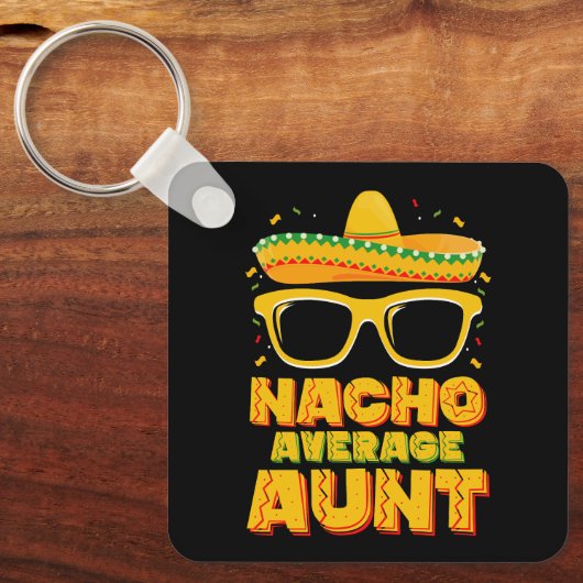 Nacho Gemiddelde Tante Cinco De Mayo Bijpassende F Sleutelhanger (Voorkant)