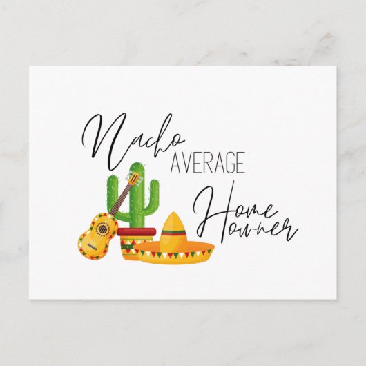 Nacho Gemiddelde thuiseigenaar Briefkaart (Voorkant)