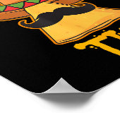 Nacho Gemiddelde tio Mexican Dish oom Cinco de May Poster (Hoek)