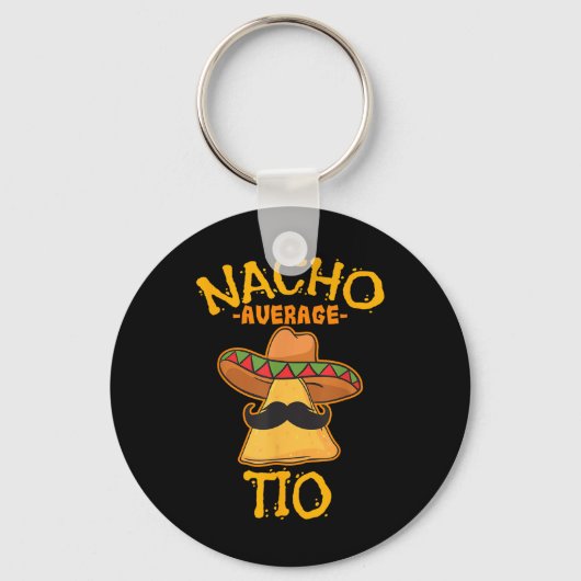 Nacho Gemiddelde tio Mexican Dish oom Cinco de May Sleutelhanger (Voorkant)