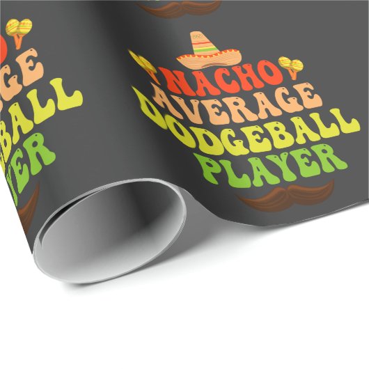 Nacho Gemiddelde trefbal Speler Grappig Cinco De M Cadeaupapier (Rol Hoek)