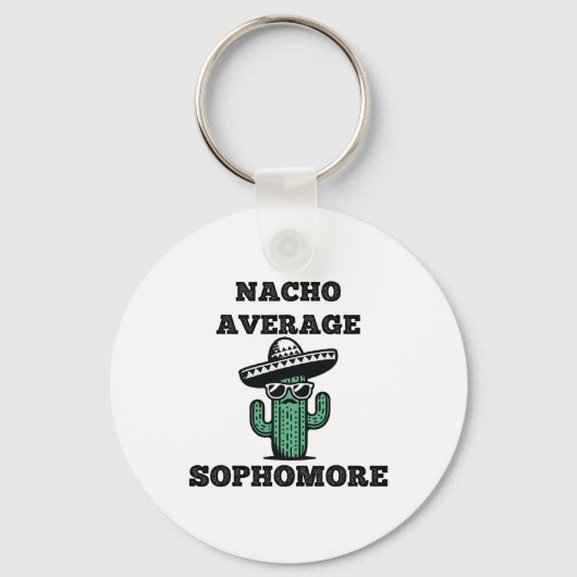 Nacho Gemiddelde tweedejaars Mexicaanse Cinco de M Sleutelhanger (Voorkant)
