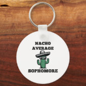Nacho Gemiddelde tweedejaars Mexicaanse Cinco de M Sleutelhanger (Voorkant)