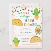 NACHO Gemiddelde uitnodiging tot Baby shower (Voorkant)