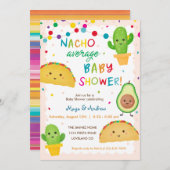 NACHO Gemiddelde uitnodiging tot Baby shower (Voorkant / Achterkant)