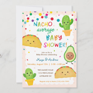 NACHO Gemiddelde uitnodiging tot Baby shower