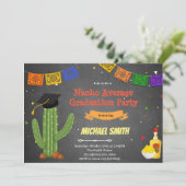 Nacho Gemiddelde uitnodiging voor afgestudeerden (Staand voorkant)