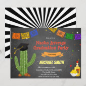 Nacho Gemiddelde uitnodiging voor afgestudeerden (Voorkant / Achterkant)