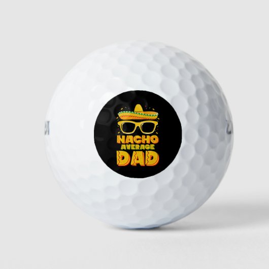 Nacho gemiddelde vader Cinco de Mayo Matching Fami Golfballen (Voorkant)