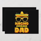 Nacho gemiddelde vader Cinco de Mayo Matching Fami Kaart (Voorkant / Achterkant)