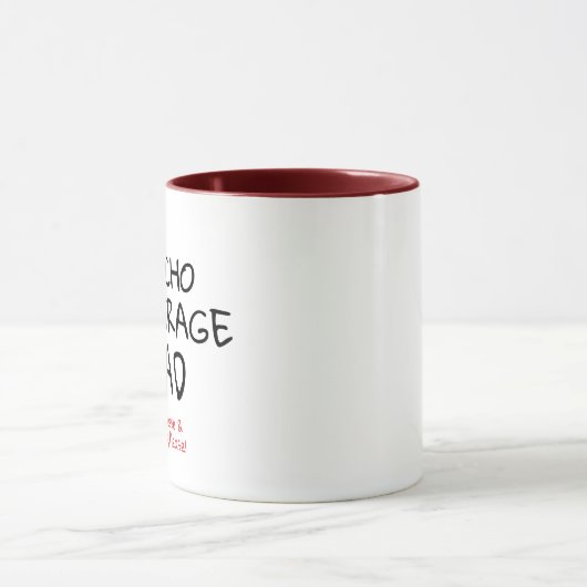 Nacho Gemiddelde Vader Grappen Pun Funny Coffee Mo Mok (Midden)