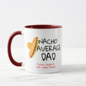 Nacho Gemiddelde Vader Grappen Pun Funny Coffee Mo Mok (Links)