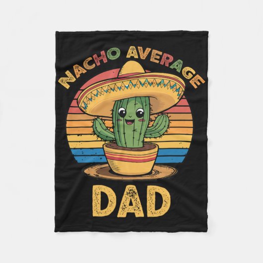 Nacho Gemiddelde vader Matching Mexicaanse Cinco d Fleece Deken (Voorkant)