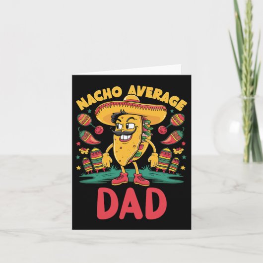 Nacho Gemiddelde vader Mexicaanse Matching Cinco d Kaart (Voorkant)