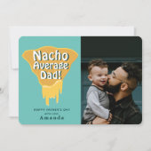 Nacho gemiddelde vader Vaderdag fotokaart Kaart (Voorkant)