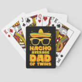 Nacho Gemiddelde vader van tweeling Mexicaans Cinc Pokerkaarten (Achterkant)