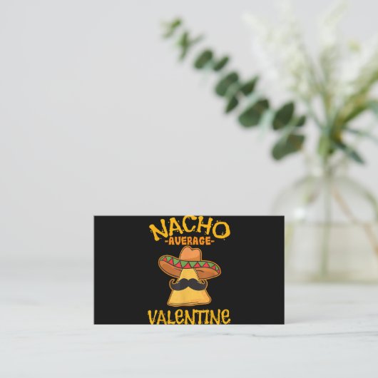 Nacho Gemiddelde Valentijn Mexicaanse Paar Valenti Informatiekaartje (Staand voorkant)