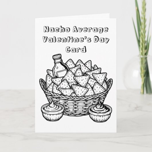 Nacho Gemiddelde Valentijnsdag Kaart (Voorkant)