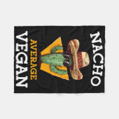 Nacho Gemiddelde Veganistische Vriend Leuke Mexica Fleece Deken (Voorkant (Horizontaal))