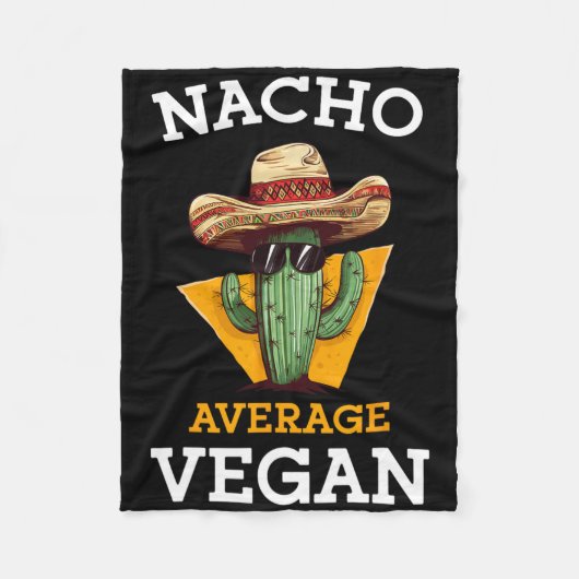 Nacho Gemiddelde Veganistische Vriend Leuke Mexica Fleece Deken (Voorkant)