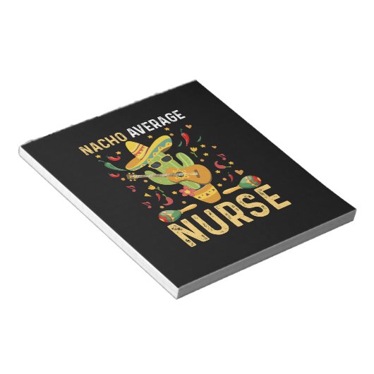 Nacho Gemiddelde verpleegkundige Cinco de Mayo Mex Notitieblok (Schuin)