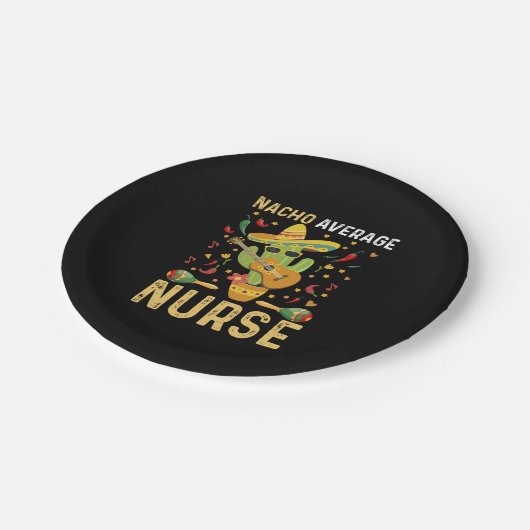 Nacho Gemiddelde verpleegkundige Cinco de Mayo Mex Papieren Bordje (Gekanteld)