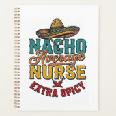 Nacho Gemiddelde Verpleegster Extra Pittig Grappig Planner (Voorkant)