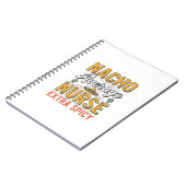 Nacho Gemiddelde Verpleegster Extra Pittig Vintage Notitieboek (Linkerzijde)