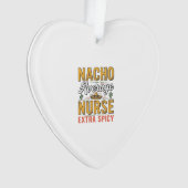 Nacho Gemiddelde Verpleegster Extra Pittig Vintage Ornament (voorkant)