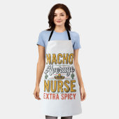 Nacho Gemiddelde Verpleegster Extra Pittig Vintage Schort (Gedragen)