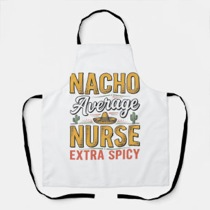 Nacho Gemiddelde Verpleegster Extra Pittig Vintage Schort