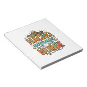 Nacho Gemiddelde Verpleegster Fiesta Vector Shirt  Notitieblok (Schuin)