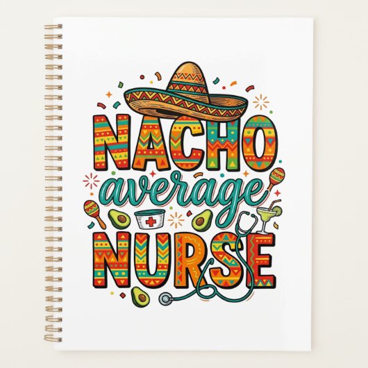 Nacho Gemiddelde Verpleegster Fiesta Vector Shirt Planner (Voorkant)