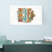 Nacho Gemiddelde Verpleegster Fiesta Vector Shirt Spandoek (Beurs)