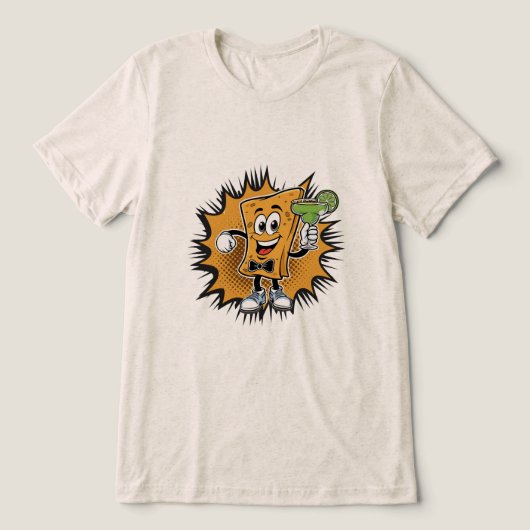 Nacho gemiddelde viering Tri-Blend shirt (Design voorkant)