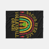 Nacho Gemiddelde Volleybal Coach Cinco De Mayo Mex Fleece Deken (Voorkant (Horizontaal))