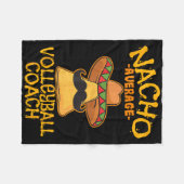 Nacho Gemiddelde volleybalcoach Mexicaanse trainer Fleece Deken (Voorkant (Horizontaal))